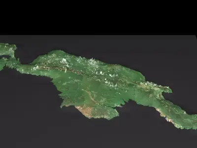 New Guinea Island 3D model