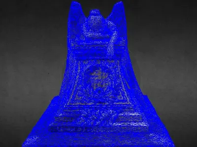Angel Tombstone Monument 3D Model Low-poly 3D model
