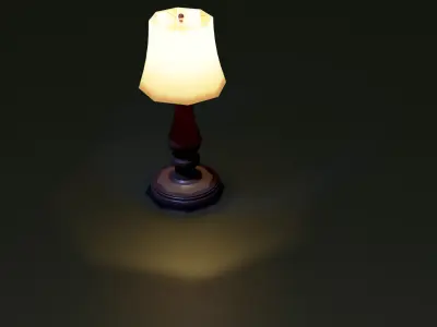 Antique Style Lamp 3D model