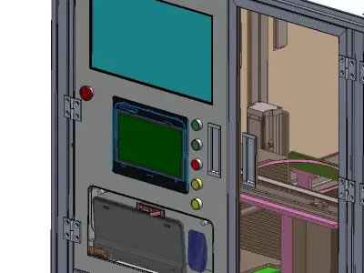 Chip AOI visual inspection machine 3D model