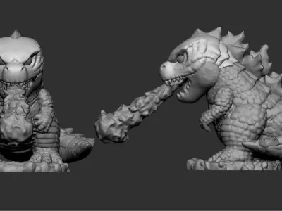 GODZILLA LIGHT FIXTURE 3D print model