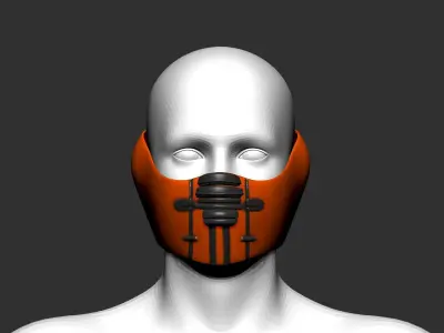 helmet high poly sculpt 3d printable ver 7 3D model 3D model 119