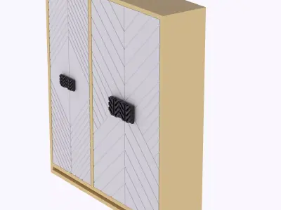 Dollhouse Bedroom wardrobe  multicolor 3D print model