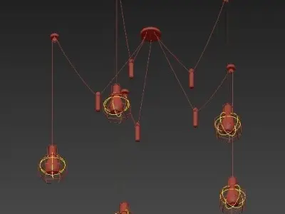 Modern Pendant Lighting 3D model