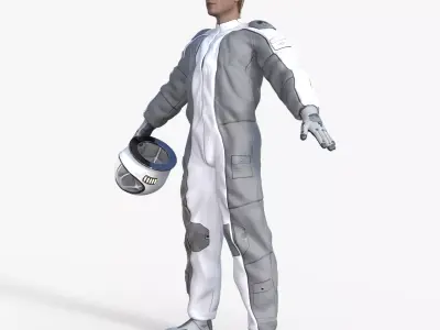 Spacesuit Astronaut Rigged 3D model