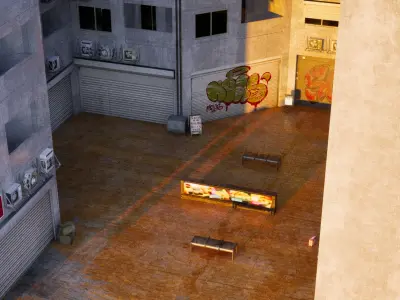 Urban Residential Block 3D model