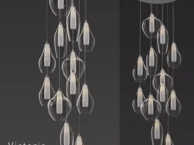 Kuzco Lighting Victoria MP3012 Pendant Light 3D model