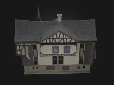Medieval Manor House Grandeur of Feudal Living 3D model