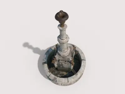 Ancient Public Fountain 3D model