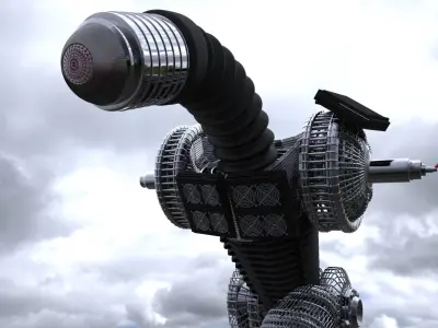 Unarmed Robot WIP 3D model