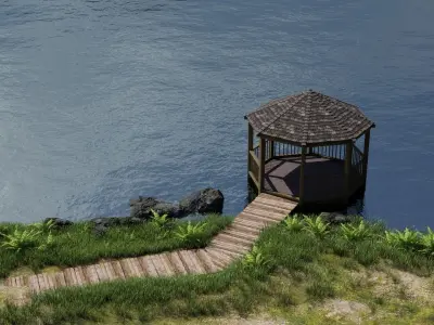 Gazebo Scene 3D model