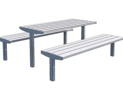 MMCite Vera Solo Bench and Table 3D model