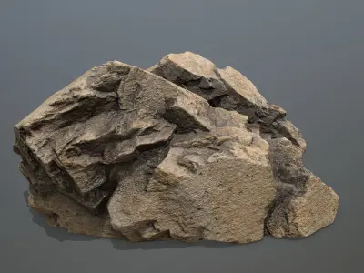 Rock  Gate Low-poly 3D model