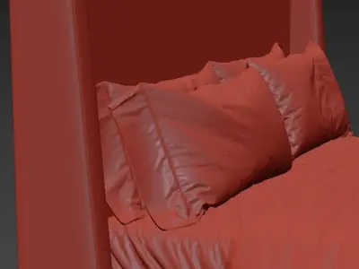 Bed Leon 3D model