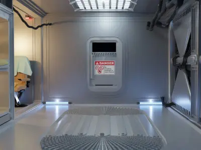 Spaceship room 3D model