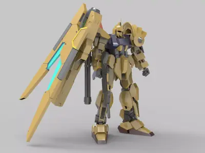 Hyaku Shiki Wing Attack 3D model