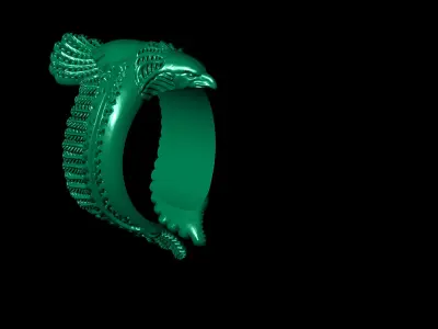Ring Eagle  3D print model