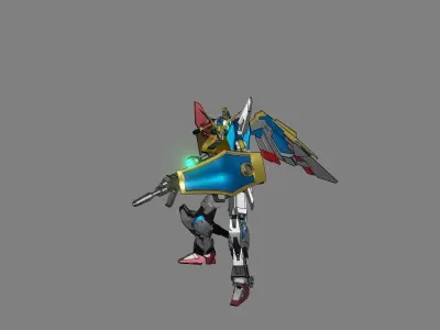 Attacker Gundam 15 A 3D model