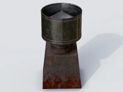 Roof Vent 19 Low-poly 3D model