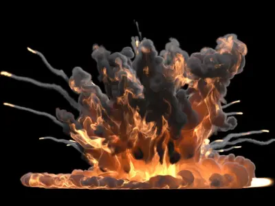 Carpet Bomb VDB 3D model