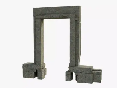 The Portara Lygdamis of Naxos 3D model