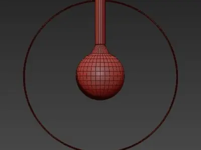 Halo pendant chandelier 3D model purchase