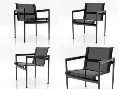 1966-45 Dining chair 3D model