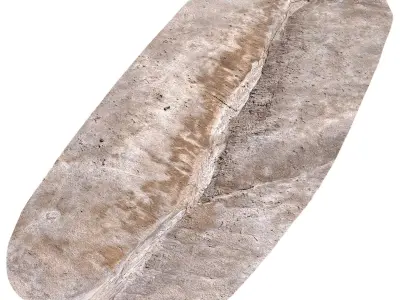 Trace of a stream 3D model