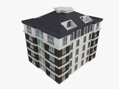 Residential Apartment Building 7 3D model
