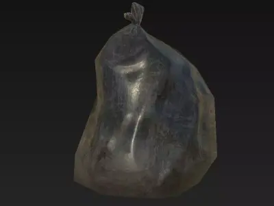 Trash bags Low-poly 3D model