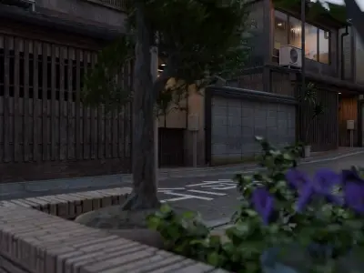 Streets of Japan 3D model