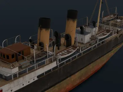 Ship Rebuilt 3D Model Low-poly 3D model
