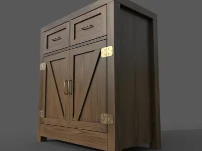 Chest of drawers - 1 3D model