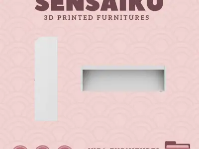 HAUGA Cabinet with Doors for Mini Dollhouse IKEA 3D Print 3D print model