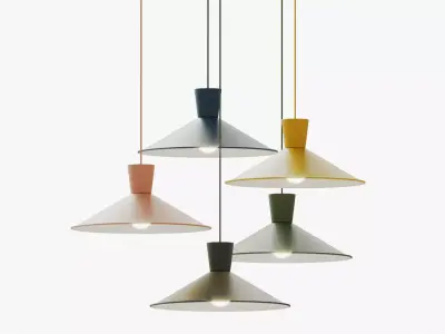 Cone Down Lighting Pendant Nordic 3D model