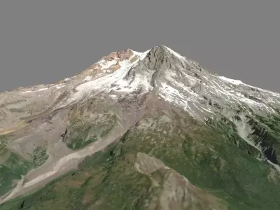 Mount Rainier 3d model 3D model