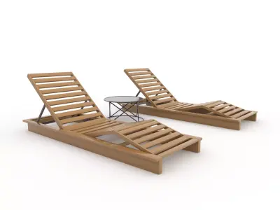 Sun Lounger 22 3D model