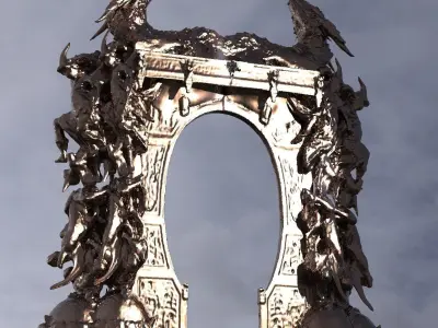 Dragon bone deity monolith Archway 5  3D model