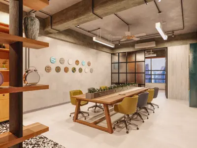 Industrial Rustic Workplace 3D model