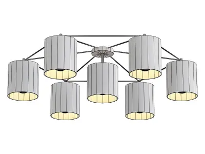 eglo-staiti-97895 six light ceiling fixture 3D model
