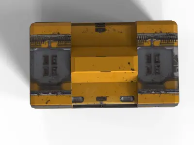 Sci Fi Box 02 Low-poly 3D model