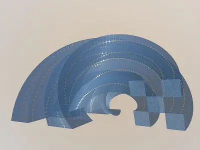 Futuristic Art Building 3D model