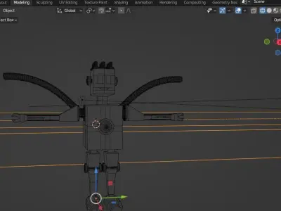 Bolty Low-poly 3D model