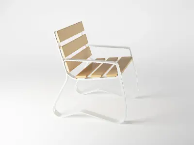 Chair wooden 3D model