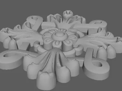 dekor ornament 3D model 90