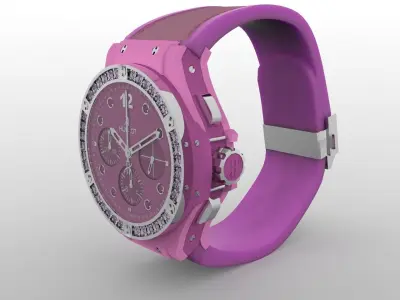 Hublot Big Bang Pink Low-poly 3D model