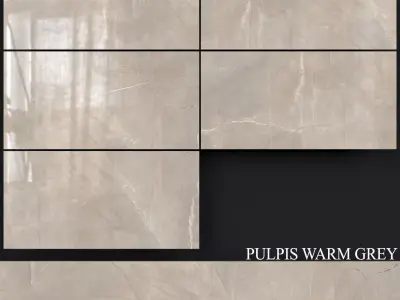 Decovita Pulpis Warm Grey 600x1200 3D model