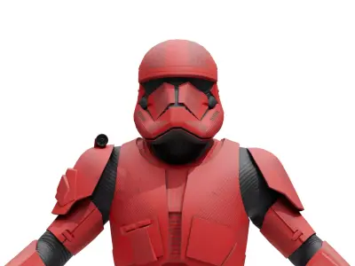 Sith Trooper - Star Wars Low-poly 3D model