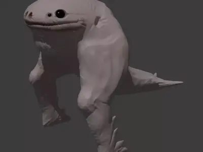 Mutant Frog Monster 3D model