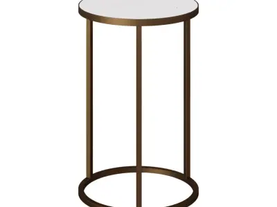 ADDITIONAL TABLE ROUND GRAY 3D model
